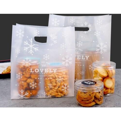 Dessert Wrapping Bags Bread Shops Food Containers Disposable Packing Sacks Transparent Bags Restaurant Kitchen Utensils 50pcs
