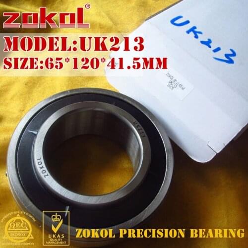 ZOKOL bearing UK213 Taper hole 190513 Pillow Block Ball Bearing 65*120*41.5mm