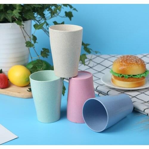 1Pc Portable Wheat Cup Bathroom Water Cup For Set Cup Fashion Travel Bathroom Drinking Supplies Toothbrush Cup