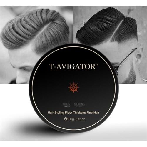 100g Professional Hair Wax Pomade Long-lasting Fluffy Hair Pomade Wax Mud Men Cream Salon Styling Gel Tool Transparent
