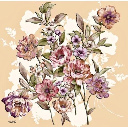 REYYAN SILK TEXTURED OYALIK WRITING PATTERN-16293-RENK-34