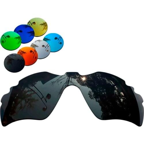 100% Precisely Cut Polarized Replacement Lenses for Radar Path Vented Sunglasses Solid Black Color- Choices