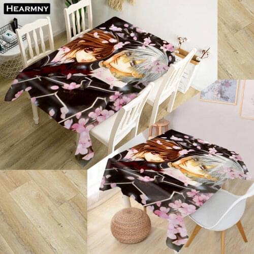 Vampire Knight Tablecloth Waterproof Oxford Fabric Square/Rectangular Tablecloth For Wedding Table Cloth TV Covers