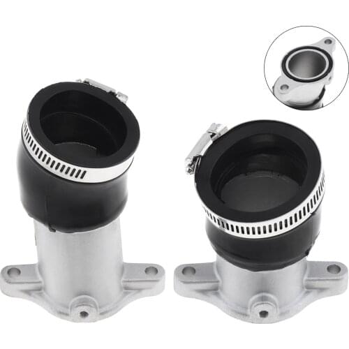2pcs High Reliability Performance Black Aluminum Manifold Rubber with Elastic Ring Suitable for CX500 Carb Holders Kit