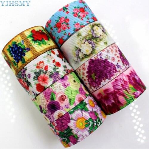 YJHSMY H-17516-493 25mm thermal transfer cartoon flower pattern decoration gift DIY handmade material