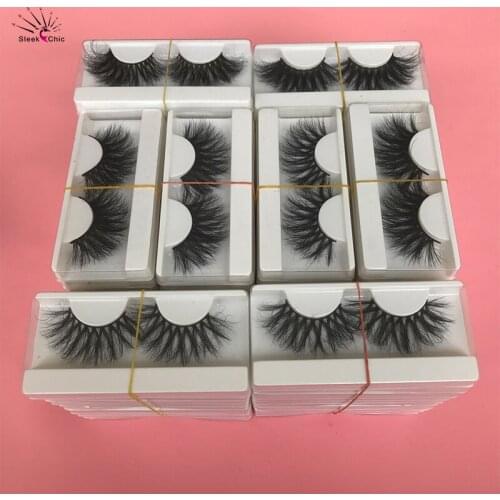 25mm Mink Lashes Wholesale Fluffy Mink Eyelashes In Bulk 8D False Lashes Vendor Full Strip Eyelashes Supplier Long Fake Lashes