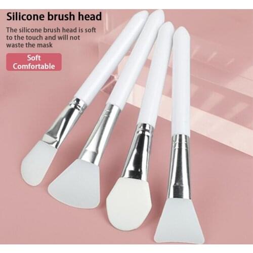 4pcs Professional Silicone Facial Mask Brush Cream Mixing Silicone Brush Tools 100% Brand New and High Quality