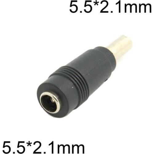 5.5 * 2.1 mm DC Power 5.5 x 2.1mm Male Plug to 5.5 * 2.1 mm DC 5.5 x 2.1mm Female Jack Adapter Connector