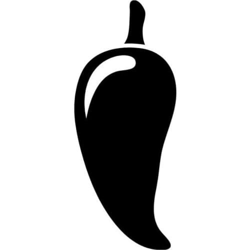 6.3cm*15.2cm Red Hot Chili Pepper Fashion Motorcycle Stickers Decals Vinyl Black/Silver S3-6603