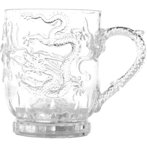 Glasses Beer Cup Dragon LED Inductive Rainbow Color Flashing Light Glow Mugs