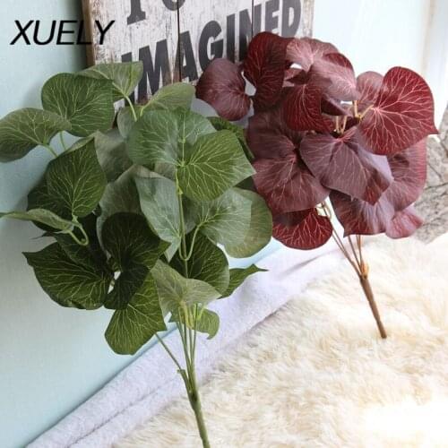 Magnolia Flower Plants Wall Accessories Eucalyptus Simulation Plants Leaves Fake Flowers Home Wall Decoration Fake Plants