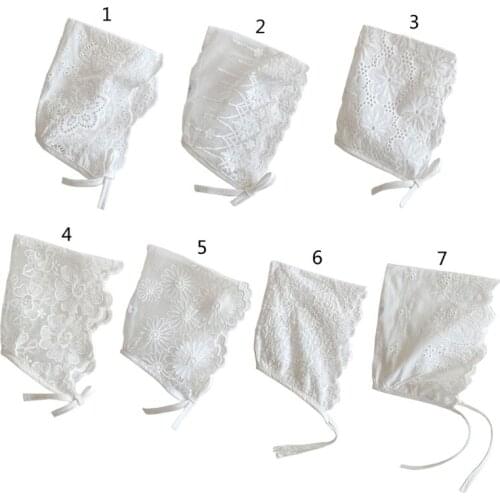 Baby Girls Lace Hats Newborn Photography Props Flower Bonnet Hat Princess