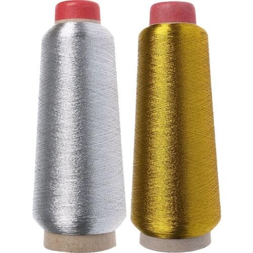 Hot Selling 1PC Sewing Machine Cone Threads Polyester Overlocking All Purpose Golden Silver