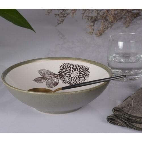 7 inch hand-painted personality creative ceramic bowl restaurant household meal soup bowl