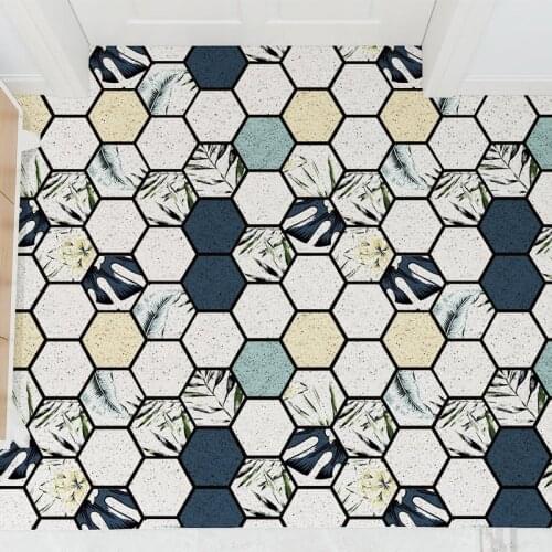 Door mat Carpet PVC Wire Loop Anti-Slip Floor Mat Mats For Outdoor Indoor carpet for the kitchen Bathroom Rug in the entrance