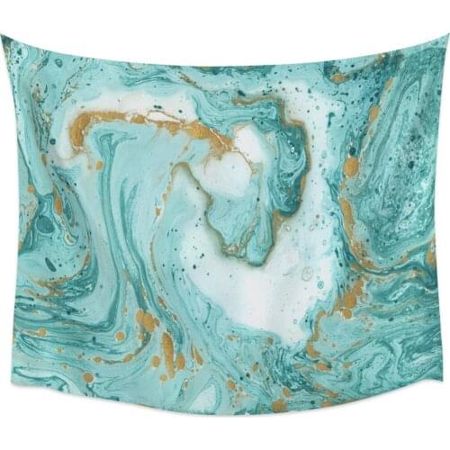 Colorful Marble Turquoise Pattern WallpaperTapestry Wall Hanging Bedroom Wall Dormitory Home Decoration Tapestry Wall