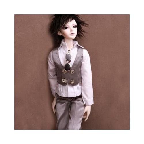 [wamami] 520# Silver Waistcoat/Trousers/Suit 1/3 SD BJD Dollfie
