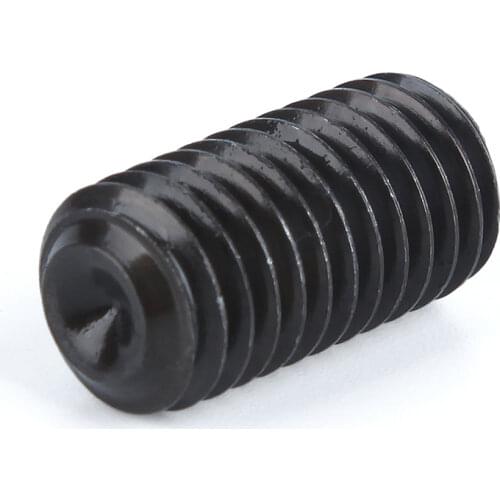 M5x4-35mm Black Oxidized 12.9 Grade Alloy Steel Allen Socket Cup Point Grub Scerw DIN916 For Car Model DIY