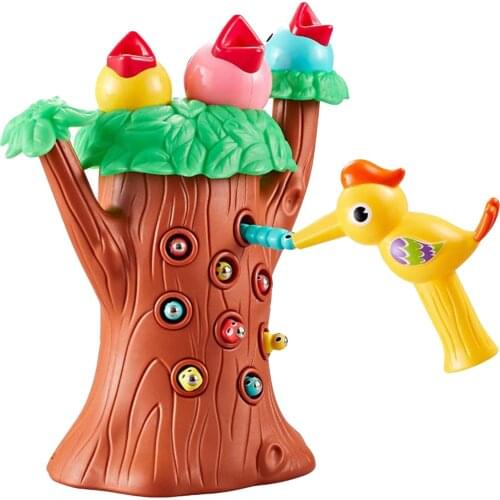Magnetic Woodpecker Catch Insects Toy Role Play Games Gifts Animals Toys