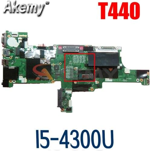 Laptop Motherboard For LENOVO Thinkpad T440 I5-4300U Mainboard Core SR1ED VIVL0 NM-A102