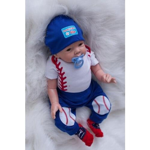 Fashion Silicone Reborn Baby Dolls 55cm Handmade Realistic Lifelike Baby Reborn Doll Toys for Children Gift