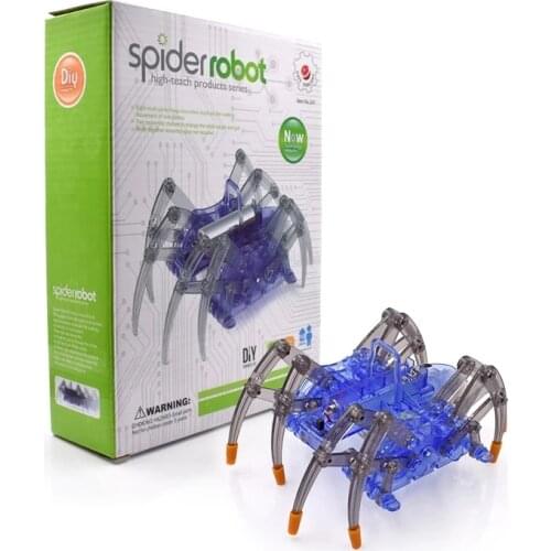 Electric Spider Robot kit DIY Educational Intelligence Development Assembles Kids Children Puzzle Action Kits