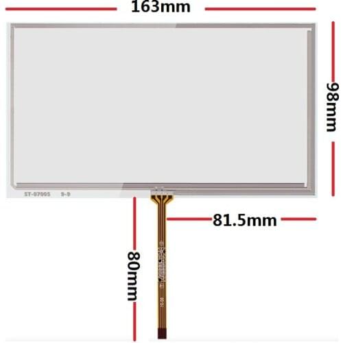 New 7 inch touch screen 163*98 is suitable for the LCD screen car DVD GPS navigator handwriting screen stable supply