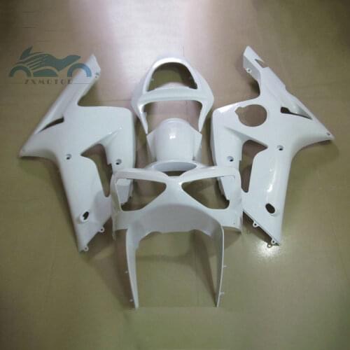 Upgrade Injection fairings kit for KAWASAKI Ninja 2003 2004 ZX 6R motorcycle sports fairing ZX6R 03 04 white body repair parts