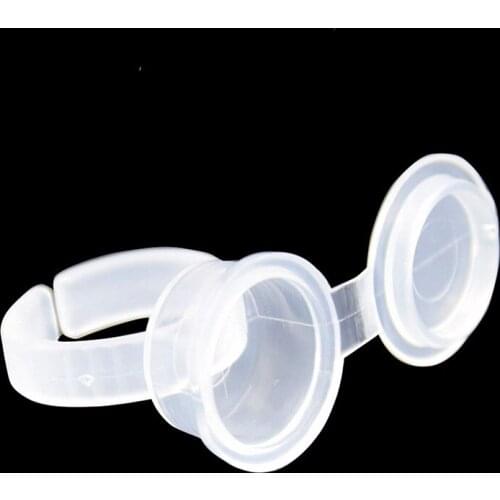 Disposable Tattoo ink cup Microblading Pigment Ring Cups fake eyebrow Tattoos For Makeup medical transfer supplies Accessories