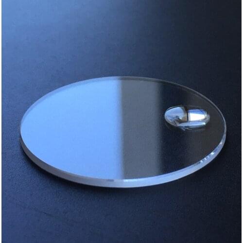 Flat Mineral glass with date window calendar 1.2mm thick 29-32mm dia watch crystal lens parts Factory wholesale customization