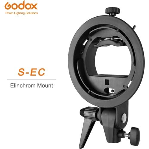 PRO Godox S-type S-EC Speedlite Bracket Holder for Elinchrom Mount Speedlite Flash Snoot Softbox