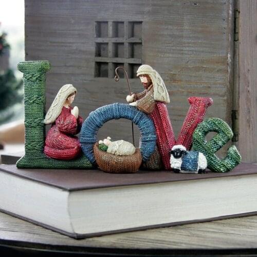 Christmas Decoeration English Alphabet Nativity Ornaments Home Office Study Living Room Window Cute Decor Happy New Year