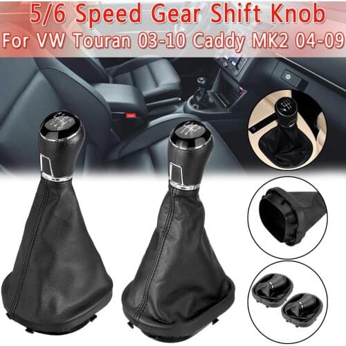 1PC 5/6 Speed Gear Shift Knob Gearstick Gaiter Boot For VW Touran 2003-2010 Caddy MK2 2004 2005 2006 2007 2008 2009