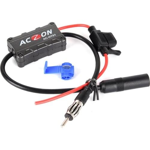 Universal Automobile Car FM/AM Radio Stereo Antenna Signal Amplifier Booster Accessories
