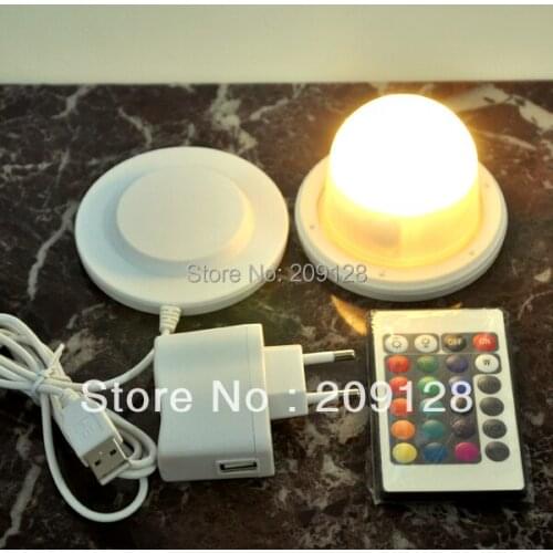 85mm Waterproof LED Light Bulb With Battery And Remote Control for play party