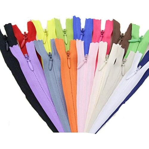 1pcs/lot Invisible Zipper Zip Zipp Ziper Whole Length 15 / 20 / 28 / 35 / 40 / 45 / 50 / 55 / 60 / 65 / 100 / 150 cm Long Zipper