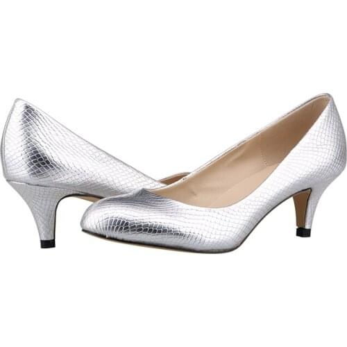 LOSLANDIFEN Ladies Shoes Women Pumps New Solid Tip High Heels Woman Zapatos Mujer Office Medium Heel