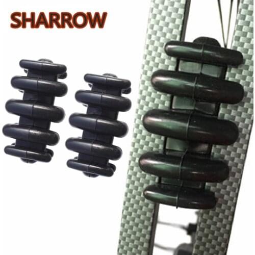 1Pair Rubber Limb Damping String Stabilzer Silencer Reduce Noise Vibration Increase Arrow Speed For Outdoor Shooting Accessories
