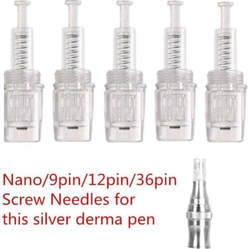 10PCS Screw Cartridge Micro Needles For Derma Pen 9/12/24/36/42/ Nano Needles for Electric Dr. Pen Cartridge