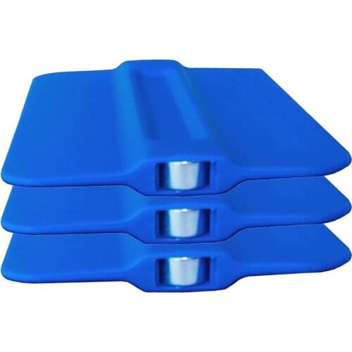 3pcs Window Tint Tool Blue Soft Tint Squeegee With Magnet For Car Vinyl Film Wallpaper Install Auto Sticker Wrap Accessories A35