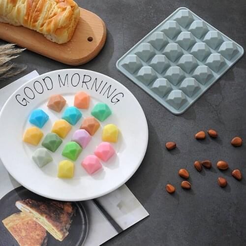 Diamond Shape Whiskey Wine Ice Cube DIY Silicone Mold,Candy Chocolate Cake Ice Cream Mold Tray,Jelly Pudding Making Ice Lattic