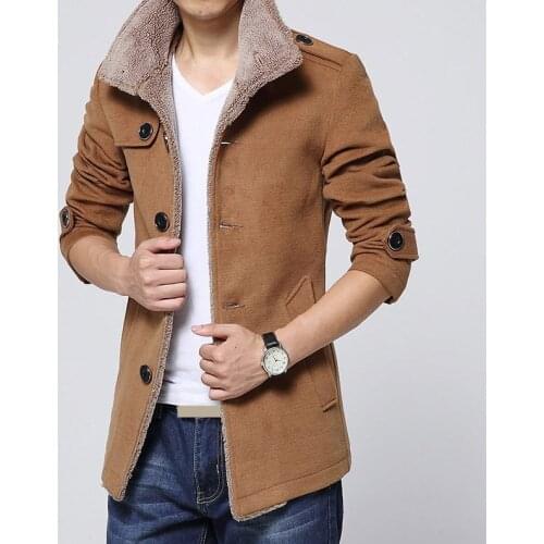 MRMT 2021 Brand Mens Jackets Woolen Overcoat for Male Windbreaker Casual Thermal Jacket Outer Wear Clothing Garment