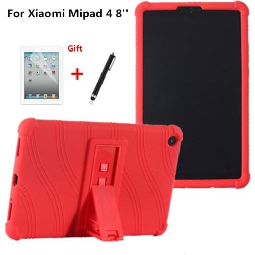 For Xiaomi MiPad 4 Mi Pad 4 Pad4 8.0" 2018 Case Ultra Slim Soft Silicon Rubber Back Cover Tablet shell+screen protector film+pen