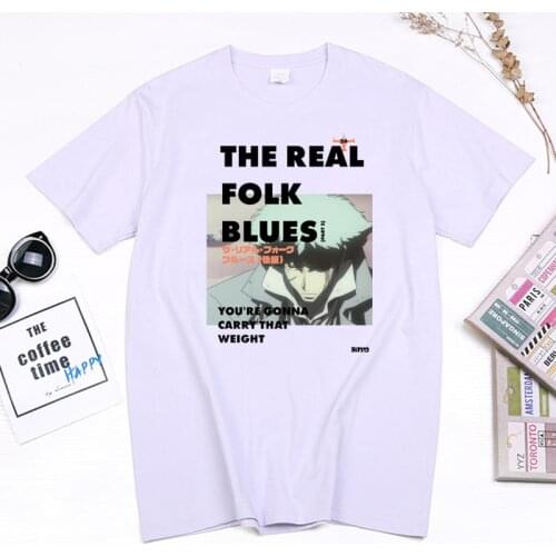 The Real Folk Blues You're Gonna Carry That Weight Printed Tshirt Cowboy Bebop Spike Spiege Vintage Graphic T-shirt Camisetas