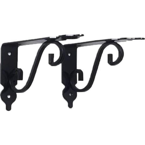 Hot sale 2pcs/lot European-style Iron Triangle Bracket Wall Right Angle Bracket Fixed Load Bearing Frame with Black / White