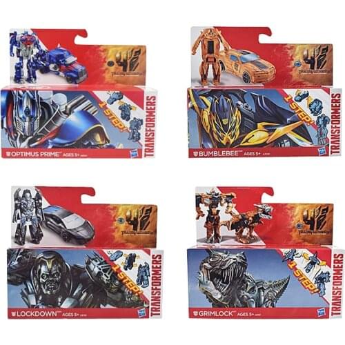 Hasbro TransFormers One Step Optimus Prime Bumblebee Lockdown Grimlock Model Anime Figures Favorites Collect Ornaments