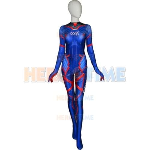 Adults Kids D.Va New York Excelsior Cosplay Costume Hana Song DVA Plugsuit Superhero Halloween Bodysuit Zentai Second Skin Suit