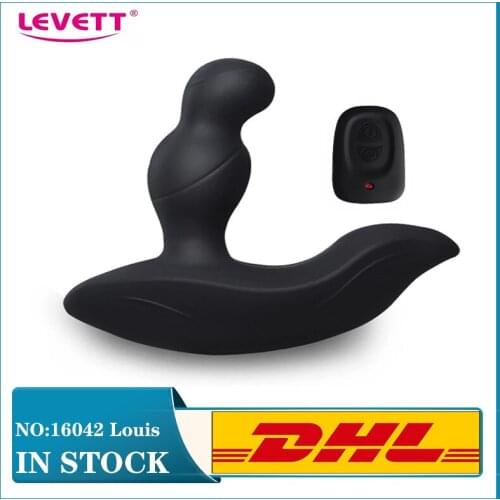 Hot Sale New Levett Mens Prostate Massager Anal Vibrator Male Erotic Wireless Remote Buttplug homme Silicone Sexshop SM Sex Shop