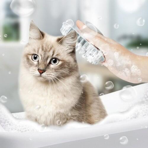 Pet Washer Dog Cat Massage Brush Comb Wash Tools Soft Gentle Silicone Bristles Quickly Cleaing Brush Gatos Accesorios Perros