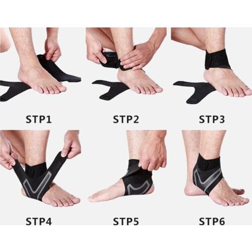 Outdoor Sports Compression Cover Anti Sprain Protection Ankle Wrist Wrap Strap Gym Climbing Protective Gear